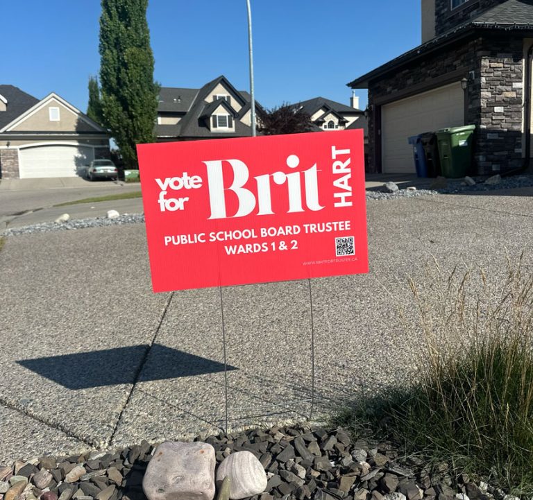 Brit Hart for Public Trustee Wards 1 & 2 Lawn Signs